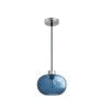 Suspension JADE Nickel & Bleu LED E27 1x12 W NOVA LUCE 9361722