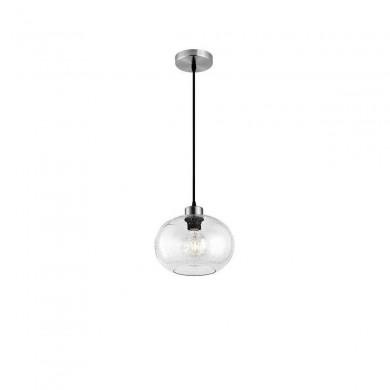 Suspension Boule JADE Nickel & Transparent LED E27 1x12 W NOVA LUCE 9361721