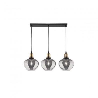 Suspension CEDRO Fumé, Bronze & Noir LED E27 3x12 W L80 NOVA LUCE 8436405