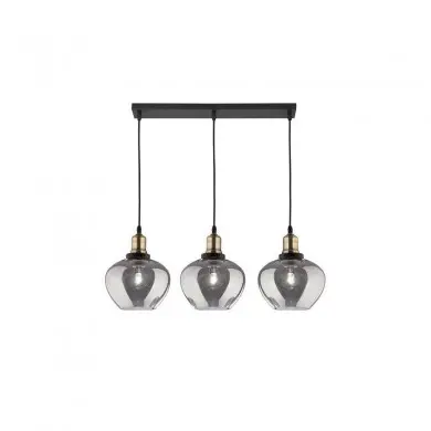 Suspension CEDRO Fumé, Bronze & Noir LED E27 3x12 W L80 NOVA LUCE 8436405