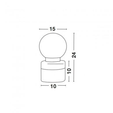 Lampe JULIET Chrome & Or LED E14 1x5 W NOVA LUCE 9010264