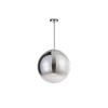 Suspension Boule FICATO Fumé & Chrome LED E27 1x12 W L40 NOVA LUCE 9080400