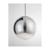 Suspension Boule FICATO Fumé & Chrome LED E27 1x12 W L40 NOVA LUCE 9080400