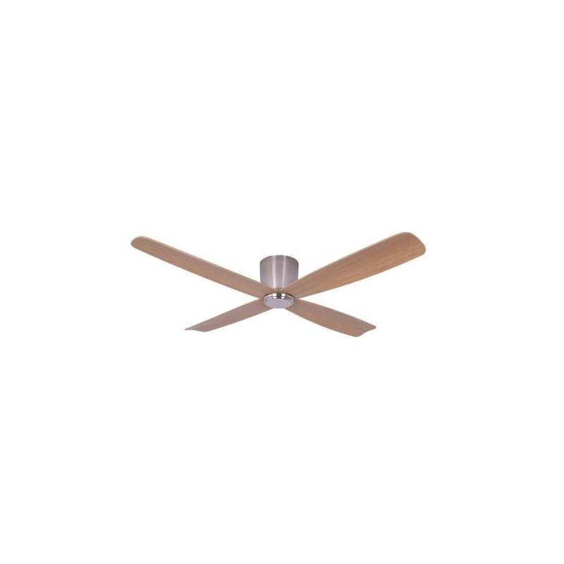 Ventilateur de Plafond Fraser 132cm Chromé Teck BEA_210987 210987 Ventilateur de Plafond Fraser 132cm Chromé Teck BOUTICA DESIGN 210987