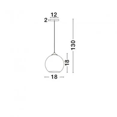 Suspension BLAZE Cuivre LED E27 1x12 W NL_8142680 8142680 Suspension BLAZE Cuivre LED E27 1x12 W NOVA LUCE 8142680