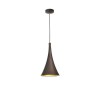 Suspension NUORESE Marron Foncé & Or LED E27 1x12 W 8942204 NOVA LUCE 8942204