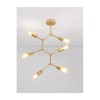 Plafonnier CALISTO Laiton LED E27 6x12 W NOVA LUCE 9404076