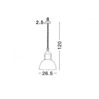 Suspension QUIN Noir & Laiton LED E27 1x60 W NOVA LUCE 9020411