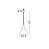 Suspension QUIN Noir & Laiton LED E27 1x60 W NOVA LUCE 9020411