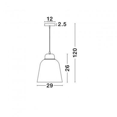 Suspension VICTORIA Bleu & Blanc LED E27 1x12 W L29 NOVA LUCE 9104263