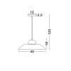 Suspension VICTORIA Bleu & Blanc LED E27 1x12 W L40 NOVA LUCE 9104261