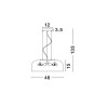 Suspension PERLETO Blanc Mat LED E27 3x10 W NOVA LUCE 526802