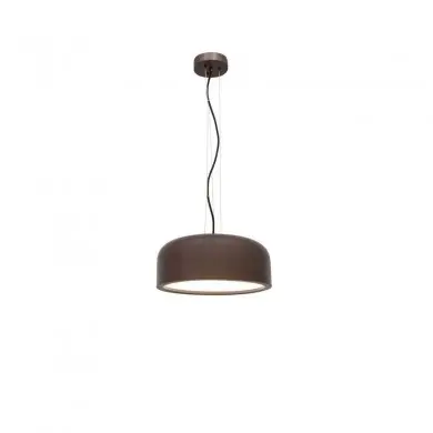 Suspension PERLETO Café Mat Marron LED E27 2x10 W NOVA LUCE 826804
