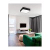 Plafonnier RAGU Noir LED E27 4x10 W L46 NOVA LUCE 866607