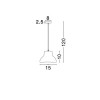 Suspension ALANZO Gris LED E27 1x60 W L15 NOVA LUCE 91606401