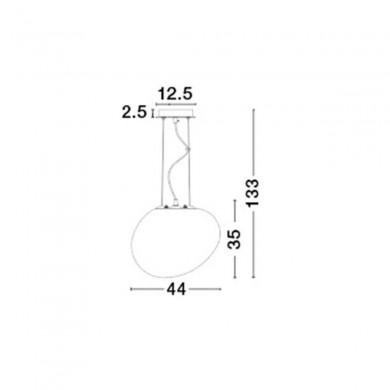 Suspension CIOTTOLI Blanc LED E27 1x12 W H133 NOVA LUCE 4619601
