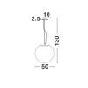 Suspension NEVOSO Blanc LED E27 1x12 W L50 NOVA LUCE 620423