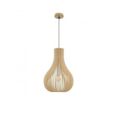 Suspension SOHO Naturel Bois LED E27 1x12 W NOVA LUCE 9138061