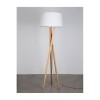 Lampadaire Scandinave SALINO Bois Naturel LED E27 12 W H160 NOVA LUCE 9145061