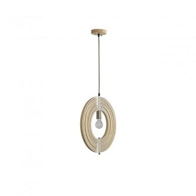 Suspension ASCO Naturel Bois LED E27 1x12 W NOVA LUCE 9138062