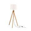 Lampadaire Scandinave ALMA Bois Blanc LED E27 1x12 W NOVA LUCE 60201