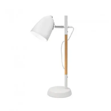 Lampe Articulée Style scandinave ALINA Bois & Blanc LED E27 1x12 W NOVA LUCE 8808402
