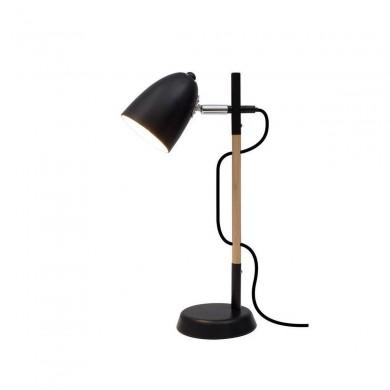 Lampe scandinave Articulée ALINA Bois & Noir LED E27 1x12 W NOVA LUCE 8808401