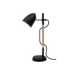 Lampe scandinave Articulée ALINA Bois & Noir LED E27 1x12 W NOVA LUCE 8808401