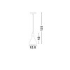 Suspension VENANZIO Cuivre LED E14 1x12 W NOVA LUCE 7605175