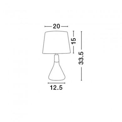 Lampe MONTES Laiton & Sable LED E14 1x12 W NOVA LUCE 7605168
