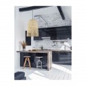 Suspension AURORA Naturel Bambou LED E27 1x12 W