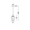 Suspension SAGE Blanc LED E27 1x12 W NOVA LUCE 8809702