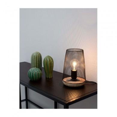 Lampe Scandinave MARCO Noir & Bois LED E27 1x12 W NOVA LUCE 9014066