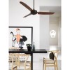 Ventilateur de plafond Carolina 142cm Bronze Acajou BOUTICA DESIGN 211017