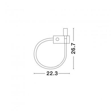 Applique Murale GENEVA Blanc LED 3 W NOVA LUCE 8126581