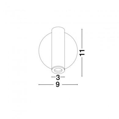 Applique Murale LAREDO Chrome LED 3 W NOVA LUCE 8140522