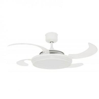 Ventilateur de plafond Evo1 122cm Blanc Rétractable BOUTICA DESIGN 211035