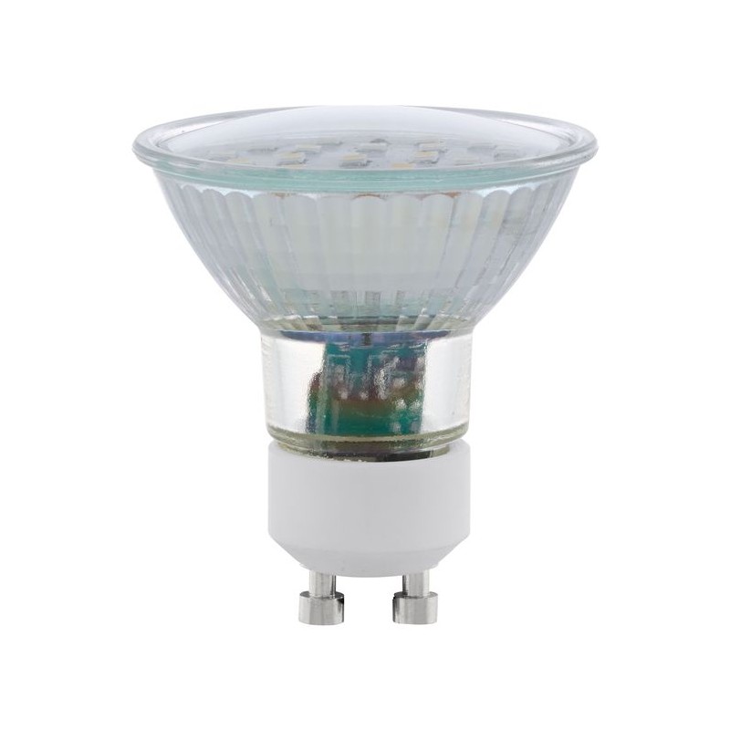 Lot de 2 Ampoules Led GU10 5W SMD 400 Lumens 3000K Blanc Chaud EG_11537 11537 Lot de 2 Ampoules Led GU10 5W SMD 400 Lumens 3000K Blanc Chaud EGLO LIGHTING 11537