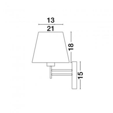 Applique Murale LOGAN Chrome LED E27 1x40 W NOVA LUCE 8126162