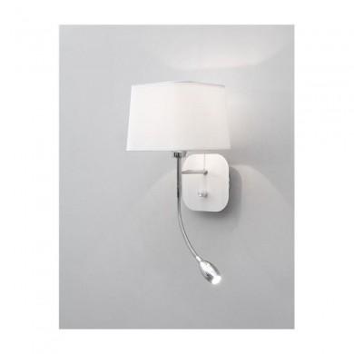 Applique Murale MONTATO Blanc & Chrome LED & E27 3 W & 1x40 W NOVA LUCE 6916202