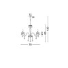 Lustre MOZART Transparent LED E14 8x5 W NOVA LUCE 51231403