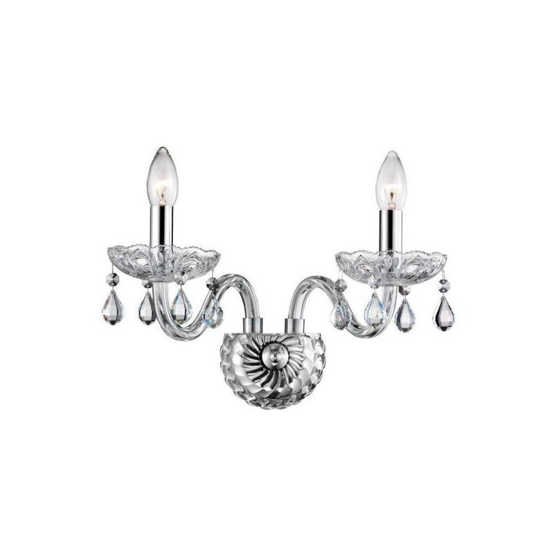 Applique Murale MOZART Transparent LED E14 2x5 W NL_51231405 51231405 Applique Murale MOZART Transparent LED E14 2x5 W NOVA LUCE 51231405
