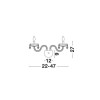 Applique Murale MOZART Transparent LED E14 2x5 W NOVA LUCE 51231405