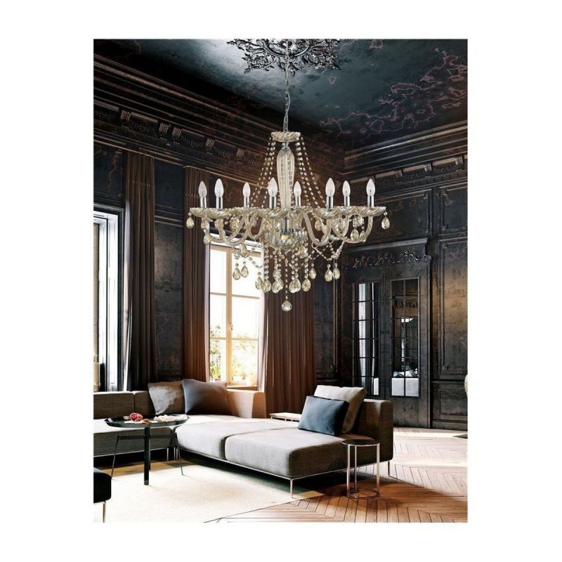 Lustre ZENO Cognac LED E14 8x5 W NL_71231402 71231402 Lustre ZENO Cognac LED E14 8x5 W NOVA LUCE 71231402