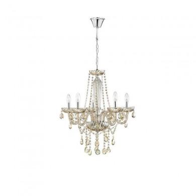 Lustre ZENO Cognac LED E14 5x5 W NOVA LUCE 71231401