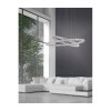 Suspension CELINE Transparent Cristal LED 52 W NOVA LUCE 7403002