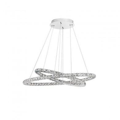 Suspension CELINE Transparent Cristal LED 52 W NOVA LUCE 7403002