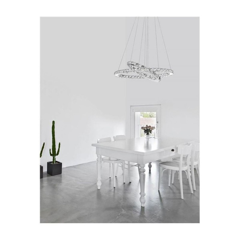 Suspension CELINE Transparent Cristal LED 40 W NOVA LUCE 7403001