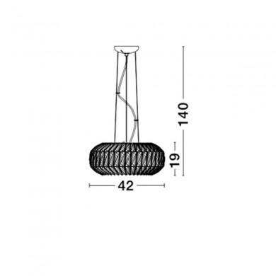 Suspension VALENCE Transparent Cristal LED G9 6x5 W NOVA LUCE 8501652