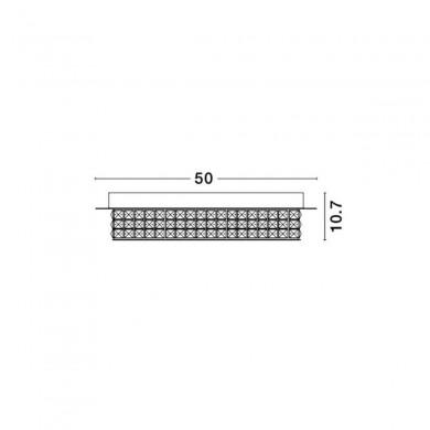 Plafonnier ZEFFARI Transparent Cristal LED 40 W NOVA LUCE 9361084